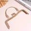 # HB # Khung Ví Kim Loại Có Tay Cầm Cong Kiss Lo Khóa Phần Cứng Cho DIY Handmade Túi Đựng Tiền Xu Buổi Tối Túi Ly Hợp Làm Phụ Kiện.