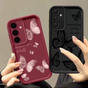 Ốp Họa Tiết Bướm Cho VIVO V70 FE V60 V50 V40 Lite V29 V30 Pro Y05 Y04 V25 V23 X100 Y400 Pro V30E V29E V27E Y39 5G Ốp Điện Thoại Silicon Mềm Mờ Chống Sốc Chống Va Đập
