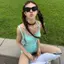 Dopamine Cổ ngắn hai mảnh cay ngọt ngào Phù hợp với quần Short dáng ôm hơn Bộ đồ phù hợp cho nữ mùa hè
