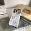 Ốp điện thoại iPhone Alice Bunny nền Argyle màu xanh, chủ đề tiệc trà [1 Ốp điện thoại có thể tháo rời 2 trong 1] Ốp điện thoại có thể tháo rời 2 trong 1 17 / 16 / 15 / 14 / 13 / 12 / 11 Pro Max Plus