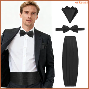 Gentleman Cummerbund dành cho nam Tie và Prom erkenai