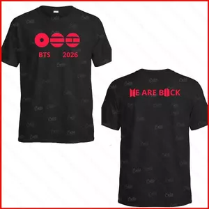 GC1 2026 BTS LÀ TRỞ LẠI 220g áo thun cotton dày KPOP ARMY‌ J-hope SUGA người hâm mộ quà tặng Áo thun 110cm-6XL GC1