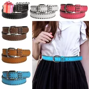 GAVESTO Pin Khóa Thắt Lưng Thời Trang Vintage Cổ Điển Dây Đeo Váy Nữ