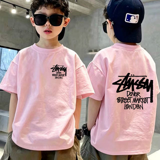 Áo Thun Trẻ Em Bé Trai In Chữ  Phong Cách Street, Áo Bông Ngắn Tay Hè Thời Trang Thể Thao Size 3-12 Tuổi COD