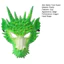 < Pluscloth > Mũ bảo vệ mặt rồng 3d Mũ đội đầu rồng đầy màu sắc cho bữa tiệc biểu diễn sân khấu Trang phục lễ hội cosplay Mặt nạ Halloween Mũ trùm đầu rồng độc đáo Đồ dùng dự tiệc Cosplay