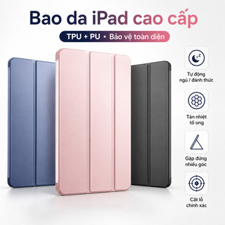 Bao da iPad thời trang gập 3 cạnh chống sốc cho Gen 11 10 9 8 Mini 6 7 Air 7 6 5 4 Pro 11 13 12.9 10.9 10.5
