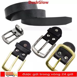 DUSKGLOW Hợp Kim Kẽm Khóa Cung Cấp Thắt Lưng Đầu Nam Phụ Kiện Da Thật Chính Hãng