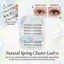 Lông mi giả hình hoa ngắn C Curl Sợi tổng hợp màu đen Trang phục hàng ngày tự nhiên