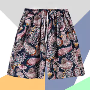 Quần short đi biển khô nhanh unisex in hình cây mùa hè phù hợp để du lịch và lướt sóng