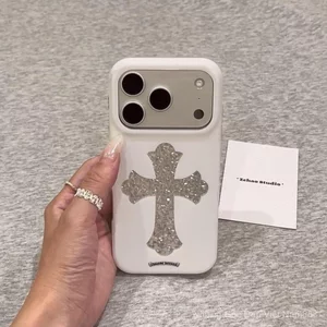 Ốp điện thoại hình kim cương Laser Cross Apple 17pro / 16 / 15 / 14
