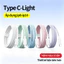 Cáp sạc nhanh PD, tương thích ip 6/7/8/X/11/12/13/14/plus/Pro/Max, cáp sạc Type-C sang Light, bện hai màu, 5 màu để chọn
