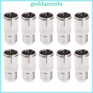 GODD 10 Chiếc Quick Fit F Connector Nam Cắm Sang Nữ Adapter - Đẩy Trên Đồng Trục RF