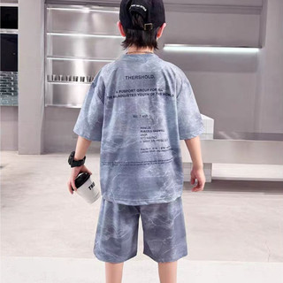 Bộ đồ mùa hè cho bé trai – Áo tay ngắn + quần shorts mỏng, phong cách năng động và thoải mái