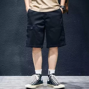 Quần short thường ngày mùa hè dành cho nam và nữ, quần short công sở ống thẳng rộng rãi và thoải mái