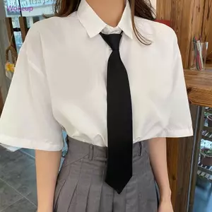 Woke Unisex Retro Màu Trơn Mượt Nẹp Cà Vạt Tiệc Cưới Chổi Phong Cách Preppy Đồng Phục Đi Học Pre-Tied Cho Mũi Tên