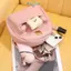 E-WOITD Thời Trang Mới Nữ Phong Cách Hàn Quốc Mini Bapa Da PU Nhỏ Baless Túi Đa Năng Bé Gái Trường Nhỏ Bapa E-WOITD