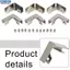 <cosyh>Glass Fixing Clips in L Shape 6 Carbon Steel Brackets for Perfect Glass Mounting