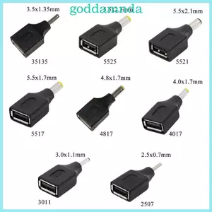 GODD USB Nữ đến 2 5x0 7mm 3 5x1 35mm 4 0x1 7mm 5 5x2 5mm Nam Kết Nối Adapter