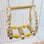 Đồ Chơi Chim Gỗ Chim Perches Vẹt Đứng Leo Xích Đu Đồ Chơi Treo Lồng Phụ Kiện