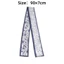 Khăn lụa PYCOU, Khăn Skinny 90 × 7cm cổ điển, Khăn choàng hẹp họa tiết hoa thanh lịch hai mặt đa năng dành cho nữ