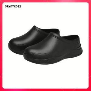 Giày Đi Làm Cho Nam Nữ Dễ Dàng Vệ Sinh Giày Chống Trơn Trượt Đầu Bếp Giày Clogs