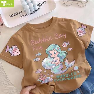 COD✅ (Hồ Chí Minh)Kids T Mall Áo phông tay ngắn In hình hoạt hình Áo Kiểu rộng và ấn tượng Trẻ em thời trang #VN865