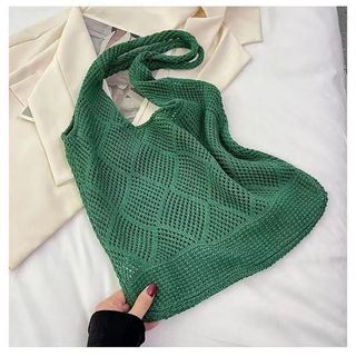 Túi len thủ công dệt kim cổ điển