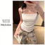 Milyfashion Pure Desire Retro Không Tay Sling Mùa Hè Phong Cách Mới Slim-fit Slimmer Nhìn Nhỏ Ngắn Top ZWLI