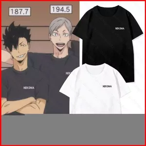 YB1 Haikyuu Tetsurou kuroo Lev Haiba Nekoma Trung Học Tập Quần Áo cosplay Mùa Hè Áo Thun Anime Tay Ngắn