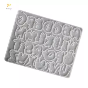 PPY Mèo Hình Chữ Khuôn Silicon Có Thể Tái Sử Dụng Cho Handmade Nhựa Quyến Rũ Đồ Dùng Thủ Công