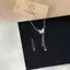 PNPIA- Bạc Cổ Tích Kẻ Sọc Zircon Sáng Bóng Bướm Ngọc Trai Mặt Dây Chuyền Nelace Nữ Cá Tính Thời Trang Xương Đòn sel Dây Xích Trang Sức Cưới Quà Tặng Sinh Nhật