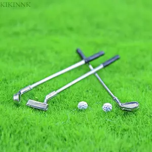 KIKIN Bộ Golf Thu Nhỏ Mô Hình Tượng Với Câu Lạc Bộ Thực Tế Và Bóng Cho 1 12 Nhà Búp Bê Trang Trí Và Chủ Đề Thể Thao Di