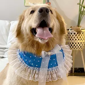 Thú Cưng Chó Nước Bọt Chó Yếm Chó Lớn Samoyed Golden Retriever Yếm Khăn Yếm Dễ Thương