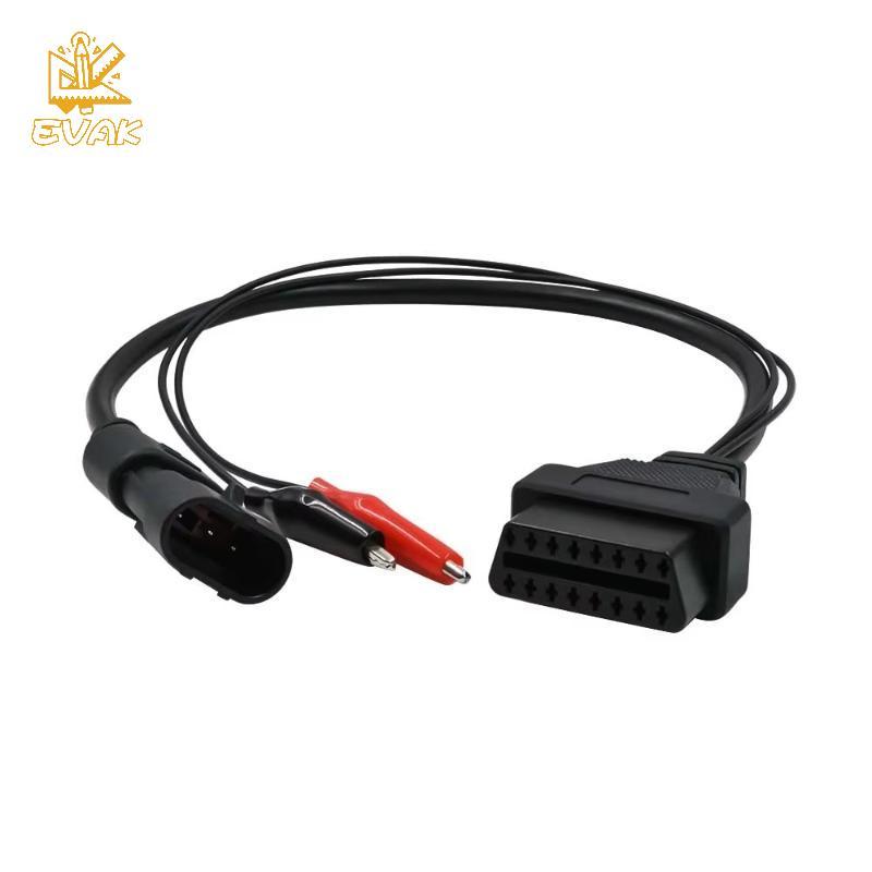 Alittlesetrtu Cho Fiat / Alfa / Lancia 3 Pin Đến 16 Pin OBDII OBD2 Kết Nối Adapter Tự Động- Cáp Ô Tô Cho Fiat 3pin Nữ Chẩn Đoán Cáp VN