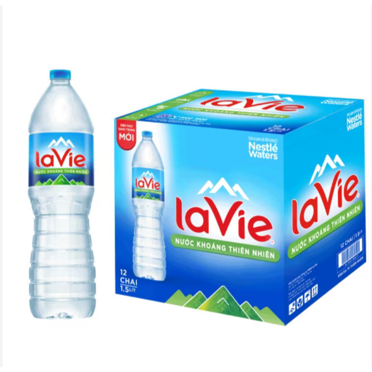 Nước khoáng Lavie 1.5L (12 Chai)_Thùng