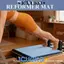 ICUCKO Pilates Reformer Mat, Thảm Pilates lông cừu chống trượt, Máy cải cách Pilates siêu mỏng thấm di động