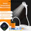 Vòi hoa sen cắm trại di động ICUCKO, Vòi hoa sen điện có thể sạc lại chống nước IPX7, Nhiệt độ nhẹ & Pin Màn hình kỹ thuật số Đồ dùng tắm ngoài trời Đi bộ đường dài Bãi biển du lịch