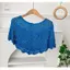 HNKMP Nữ Dệt Kim Băng Lụa Mùa Hè Nhẹ Rỗng Thiết Kế Thời Trang Sequin Đeo Vai Đầu Qua Vai Quấn Vai.