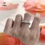 Nhẫn Ngọc Trai Giả Zircon Vintage Pháp Dành Cho Nữ Nhẫn Đính Hạt Co Giãn Thanh Lịch Tiệc Sang Trọng Quà Tặng Trang Sức Cưới [Mina]
