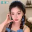 GHX Cowboy Ruy Băng ~ Mùa Hè Mới Thoáng Mát Cảm Giác Xoắn Nút Thắt Lưng Ngọt Ngào Cô Gái Full Buộc Răng Ruy Băng Tóc VN