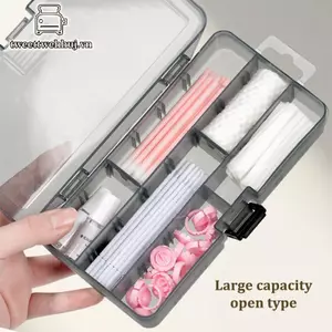 Nhíp Trong Suốt Có Nắp Hình Chữ Nhật Dọc 10 Lưới Nối Mi Dụng Cụ Hộp Bảo Quản Keo Nhíp Giá Đỡ Trang Điểm Tổ Chức VN
