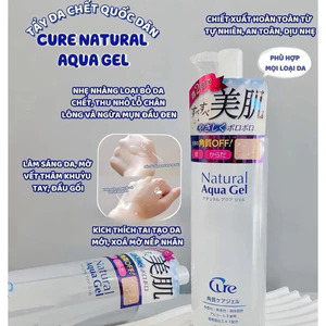 Gel tẩy tế bào chết Cure Natural Aqua dành cho da mặt và toàn thân | Tẩy da chết vật lý