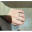 Nhẫn nữ zircon dát khí chất thời trang hình học đơn giản và đa năng
