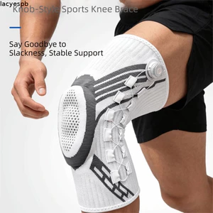 LACYES Núm miếng đệm đầu gối, Chống trượt mỏng Shin Defender, Hỗ trợ lò xo chuyên nghiệp Co giãn có thể điều chỉnh Nẹp đầu gối thể thao Bảo vệ thể thao