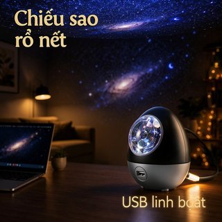 Ngôi Sao Máy Chiếu Ống Kính Kính USB Đèn Ngủ Trần Xe Trang Trí Phòng Ngủ Có Thể Điều Chỉnh Ấm Phát Sáng