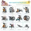 HFTOY Đồ chơi giáo dục 13 trong 1 Đồ chơi Robot năng lượng mặt trời Bộ khoa học Đồ chơi áo chạy bằng năng lượng mặt trời ~