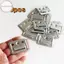 Hooudou 100 Chiếc Kẹp Tường WPC Kẹp Kim Loại Cho Wpc Treo Tường Và Trần Sáo Tấm ốp Chỉ Trong Nhà Và Ngoài Trời Nhiều Kích Cỡ VN
