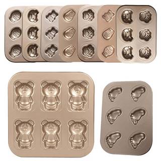 [Ktp] 1 cái khay nướng bánh quy bánh kếp chống dính bằng thép carbon khuôn hình hoạt hình dụng cụ tiệc nhà bếp