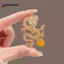 AN.MART Thời Trang Kim Cương Trung Quốc Rồng Thổ Cẩm Pin Dành Cho Nữ Nam Quần Áo Áo Trang Sức Dự Tiệc Phụ Kiện Cung Hoàng Đạo Rồng Bay Trang Sức VN