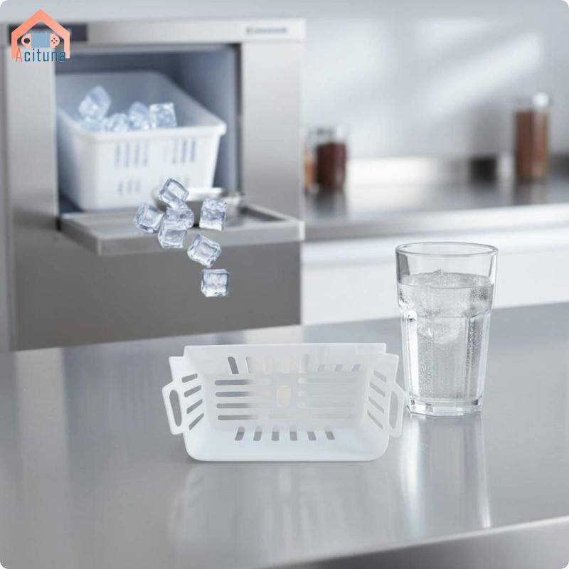 Hộp đựng đá Acutuna có khe hở Phụ kiện giỏ đá cho máy làm đá cho tủ lạnh gia đình